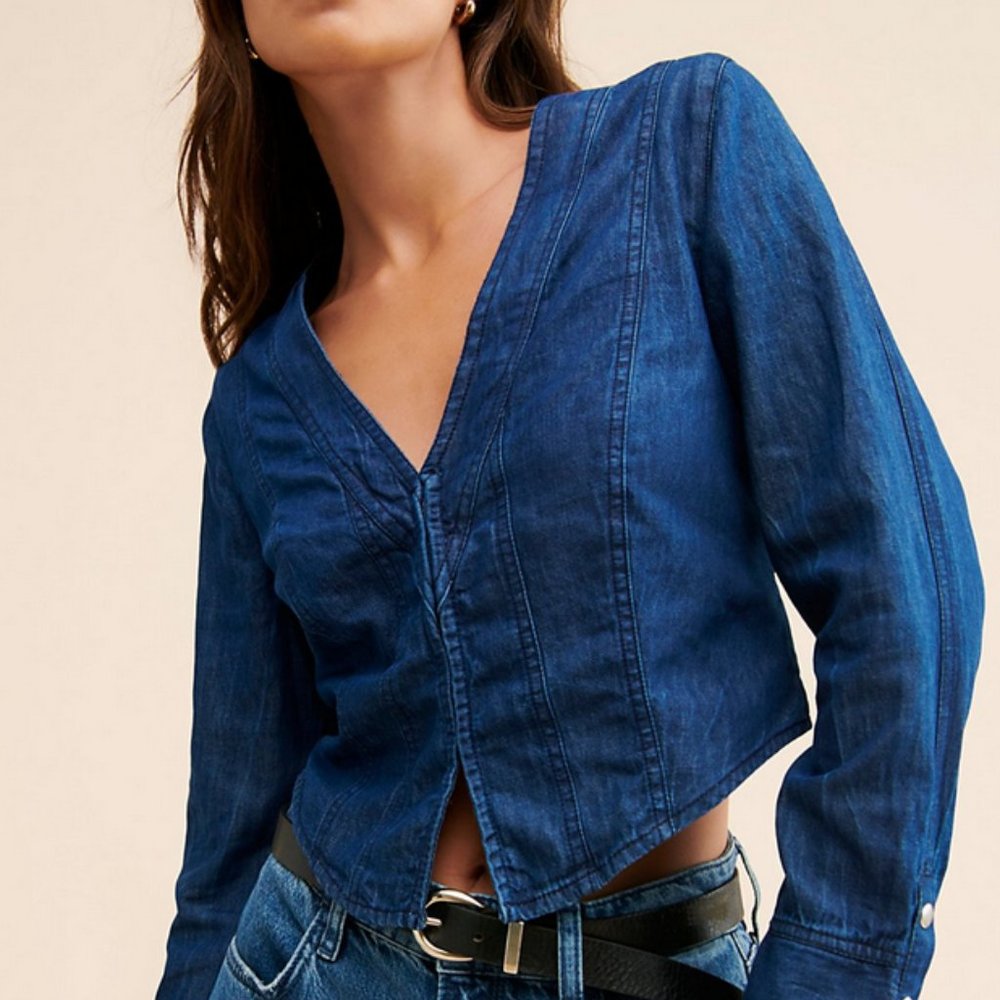 Free People Caroline Top | M | NWT